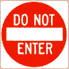 Do Not Enter (standard symbol)