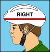 Picture of the Right Way to Wear a Bike Helmet