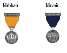 Nirbhau and Birvair medalsy medals