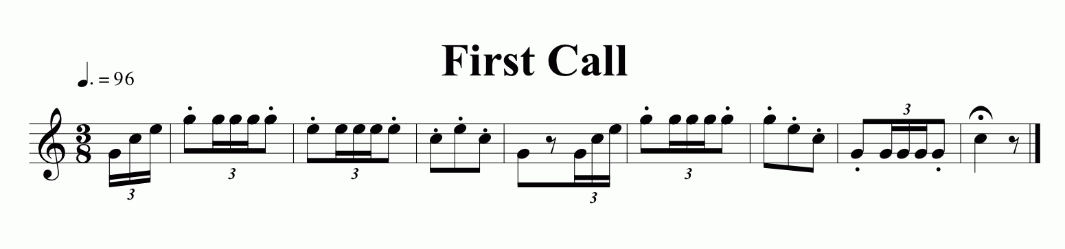 Music for the First Call Bugle Call